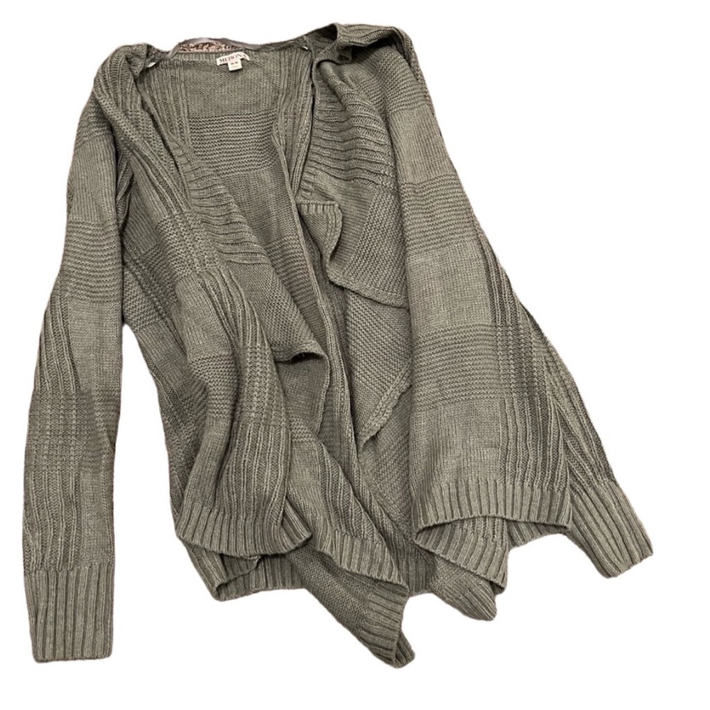 NWOT waterfall wrap Grey soft cardigan merona brand